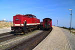 199 861 am 21.04.2018 auf Umsetzfahrt im Brockenbahnhof.