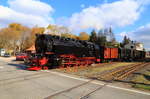 99 234 mit IG HSB-Sonder-PmG am 21.10.2018 kurz vor Einfahrt in die Stieger Wendeschleife.