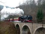 99 7236-5 auf dem Ilfelder Viadukt ! 