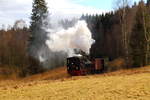 Scheinanfahrt von 99 5901 mit IG HSB-Sonder-PmG am Nachmittag des 26.02.2017 zwischen Mägdesprung und Sternhaus-Ramberg. (Bild 3)