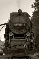 99 7242-3 beim Wasserfassen in Drei Annen Hohne ! Auch dieses ist ein HDR das ich im Anschluss noch ein bissl mit dem Photoshop bearbeitet habe.