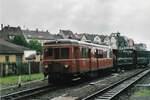 Triebwagen T3 der HSB im HSB Bahnhof Nordhausen Juli 2008