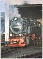 Es scheint als ob die 99 7232-4 noch die letzten Sonnenstrahlen geniessen wrde.