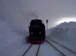 18.02.05 HSB 997241-5 an der Bahnhofsausfahrt Brocken.