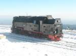 Hier 99 7239-9 der HSB, beim rangieren am 20.10.2009 auf dem Brocken.