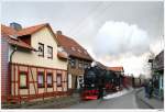 HSB 99 7241 fhrt mit Zug 8931 von Wernigerode auf den Brocken; Wernigerode/Kirchstrae; 3.2.2011