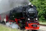 99 7241-5 der Harzquerbahn bei der Ausfahrt aus Drei Annen Hohne am 09.07.2011