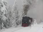 Brockenbahn im Winter bei der Auffahrt zum Brocken!  Das Bild hab ich ca.