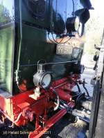 99 5902 der Harzer Schmalspurbahn am 15.10.2011, Kupplungsvorrichtung