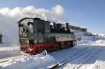 ‎99 5902 beim Rangieren auf dem Brockenbahnhof (11.02.2012)