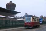 187 019 ist unterwegs auf dem Verbindungsgleis zwischen Straenbahnnetz und Gleisanlagen der HSB in der Nordhausener Oscar-Cohn-Strae und wird gleich in den Bereich des HSB-Bahnhofes Nordhausen-Nord