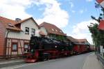 99 236 durchfhrt den Engpass an der Hochschule Harz (09.06.2012)