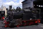 99 6101 am 09.06.2012 whrend des Bahnhoffestes der HSB im Bw Wernigerode. In Krze wird sie, im Rahmen des genannten Anlasses, einen schweren Foto-Gterzug nach Wernigerode- Hasserode und zurck schleppen!