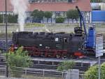 27.08.12 Bw Wernigerode ; nach der letzten Fahrt des Tages wird noch Kohle genommen fr den nchsten Tag