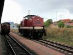 199 872-3 beim Rangieren im Bahnhof Quedlinburg  am 22.
