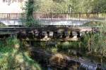 Eine einfache Profiltrgerbrcke ber den Uhlenbach im Seleketal unweit Silberhtte.19.10.2012  10:59 Uhr
