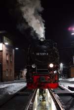 Versorgung der Maschine 99.7237 nach getaenem Dienst in Wernigerode (04.03.2013)