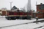 Diesellok 199 872-3 der HSB am 22.02.2006 im Bahnhof Wernigerode HBf.