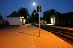 Vollmond ber dem Bahnhof Gerrode 17.10.2013 19:04 Uhr.