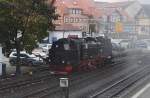 99 236 am 18.10.2013, kurz vor bernahme von P8903 in Richtung Eisfelder Talmhle, im Bahnhof Wernigerode.