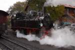 99 5901 beim Rangieren am 18.10.2013 im Bahnhof Wernigerode.