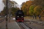 99 7247 am 20.10.2013 im Bahnhof Elend.