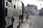 Train � vapeur en gare de Nordhausen. 12.02.2014