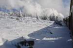 Train � vapeur sur le chemin du Brocken. 12.02.2014