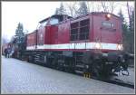 Zug 8929 Wernigerode - Nordhausen verkehrte am 13.12.2006 mit Vorspann.