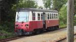 Am Mittwoch, 16. August 2006 steht um 11:29 Uhr der Triebwagen 187 018-7 im Bahnhof Stiege.