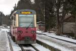 HSB Schmalspur-Triebwagen auf dem Weg von Drei Annen Hohne nach Wernigerode.