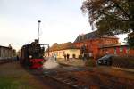 Bahnhof Gernrode am Morgen des 18.10.2014.