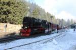 99 7240 7 im Bahnhof Schierke am 21.03.2015