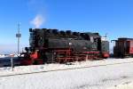 Bahnhof Brocken am Mittag des 13.02.2015.