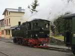 Rangierfahrt 99 5901 in Stiege am 30. Januar 2016.