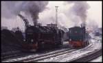 Am Morgen des 19.02.1994 qualmte es mächtig im Schmalspur BW Wernigerode.