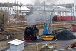 99 7245-6 wird nochmal genauer angeschaut am 26.03.2016 Nordhausen-Nord