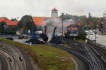 99 5901 am Mittag des 16.10.2015 bei der Einfahrt in die Bekohlungsanlage im Bw Wernigerode.