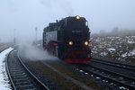 99 7240 am 16.10.2015 auf Umsetzfahrt im Brockenbahnhof.