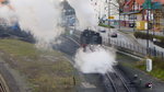 99 236 ist bereit für die Bergfahrt und dampft langsam zu ihrem Personenzug. 
Wernigerode, 23. Dezember 2015 