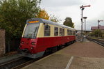 Triebwagen 187 016 am 17.10.2015 auf Gleis 2 im Bahnhof Nordhausen Nord.