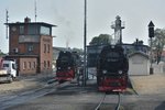 Bei der Ausfahrt in Wernigerode konnte ich 99 7247-2 und 99 7240-7 im Betriebswerk Wernigerode ablichten. Hier warten sie auf die nächsten Fahrten.

Wernigerode 22.07.2016