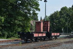 Am Bahnhof Westerntor konnte ich diese beiden Güterwagen mit Bremserhäuschen ablichten.