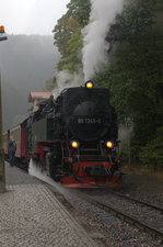 Noch säuselt 99 7245-6 friedlich vor sich hin, in wenigen Minuten wird sie sich ein Kopf-an Kopfrennen mit 187 013-8 liefern.