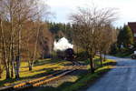 99 7245 mit P8920 (Nordhausen Nord-Brocken) am 06.02.2016 kurz vor Erreichen des Haltepunktes Sorge.