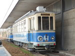 Die Alte Straßenbahn von Pforzheim von 1911 am 20.03.2016    in Pforzheim bei denn Stadtwerken.