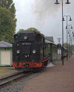 99 1789-9 Ausfahrt Moritzburg, der Regen ist wieder stärker geworden.