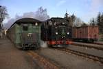 99 1761-8 beim Rangieren in Radeburg.