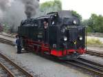 99 1747-7 hat am 12.07.2008 ihren Personenzug planmig nach Radeburg gebracht.