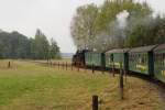 99 1777 mit P3008 nach Radeburg ist hier am 31.08.2012 gerade unterwegs zwischen Moritzburg und Berbisdorf.